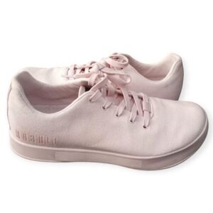 Nobull Women's Blush Canvas Sneakers Sz. 7.5 GUC.  Shows some normal wear.